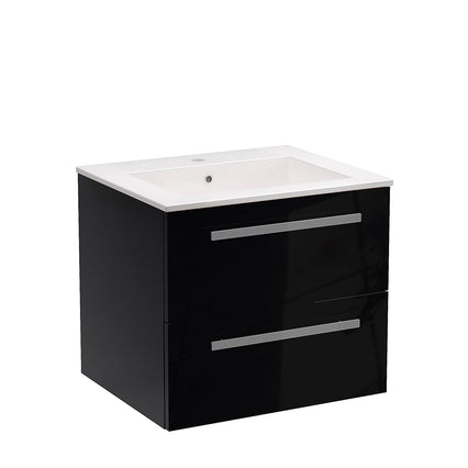 LaToscana Ambra 24" Wall Mounted Floating Vanity Single Sink with 2 Drawers - Model Bath