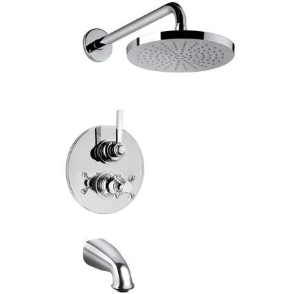 LaToscana Firenze Thermostatic Tub and Shower Set with 2-Way Diverter Volume Control - Model Bath
