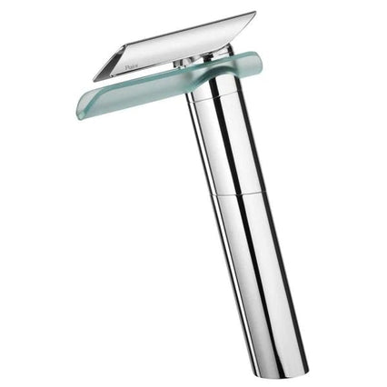 LaToscana Morgana Tall Single Handle Lavatory Vessel Filler with Glass Spout - Model Bath
