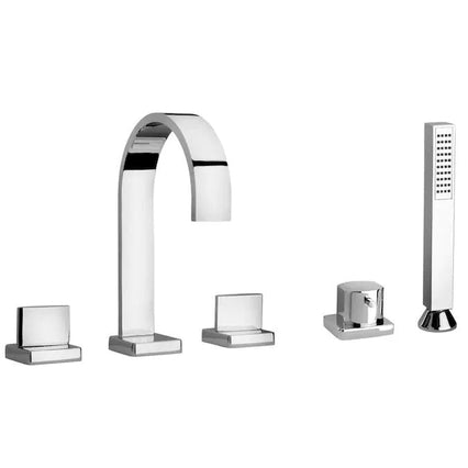 LaToscana Novello Roman Tub with Lever Handles & Diverter with Hand Held Shower - Model Bath