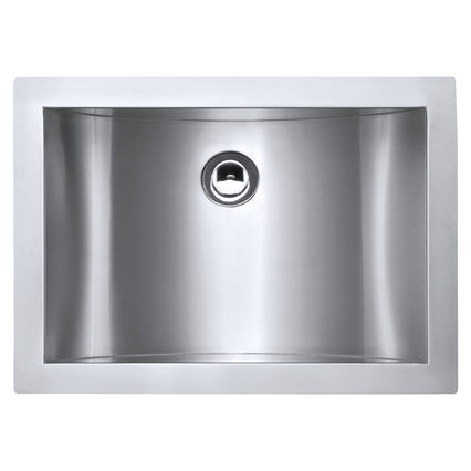 Ruvati 18" x 12" Brushed Stainless Steel Rectangular Bathroom Sink Undermount - RVH6110 - Model Bath