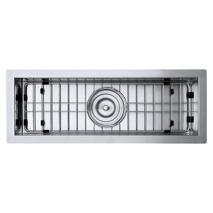 Ruvati 23" x 8" Bar Prep Sink Narrow Trough Undermount 16 Gauge Stainless Steel Single Bowl - RVH7120 - Model Bath
