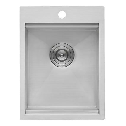 Ruvati Outdoor BBQ Workstation Sink 15" x 20" Topmount Marine Grade T-316 Stainless Steel RV Boat Tiny Home - RVQ5210 - Model Bath