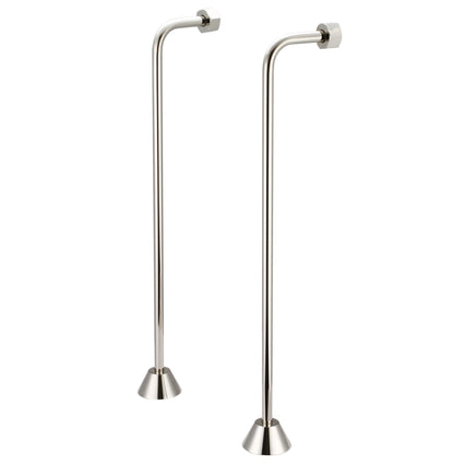 Water Creation Single Offset Supply For Claw Foot Or Elegant Tubs in Polished Nickel Finish SL-0002-05 - Model Bath