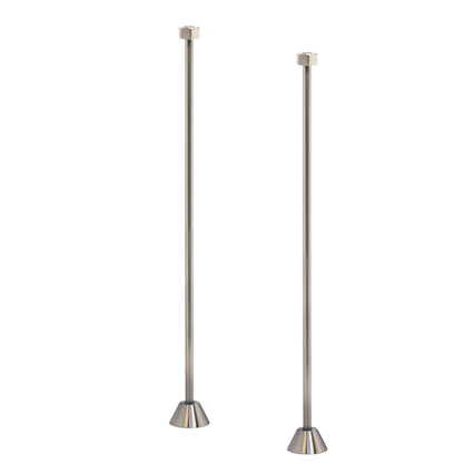 Water Creation Straight Supply For Claw Foot Or Elegant Tubs in Brushed Nickel Finish SL-0001-02 - Model Bath