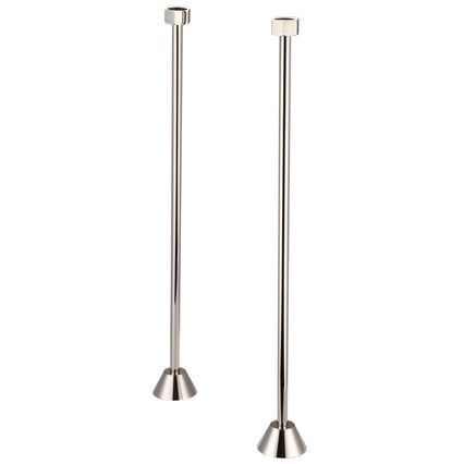 Water Creation Straight Supply For Claw Foot Or Elegant Tubs in Polished Nickel Finish SL-0001-05 - Model Bath