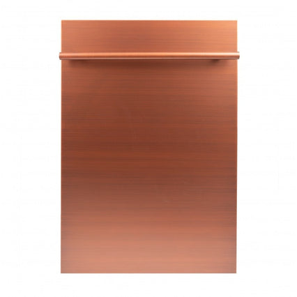 ZLINE 18" Top Control Dishwasher in Copper with Stainless Steel Tub and Modern Style Handle DW-C-18 - Model Bath