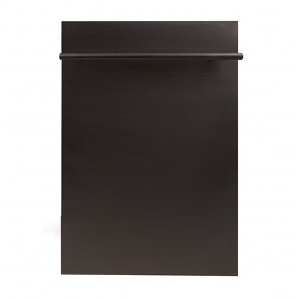 ZLINE 18" Top Control Dishwasher in Oil-Rubbed Bronze with Stainless Steel Tub and Modern Style Handle DW-ORB-18 - Model Bath