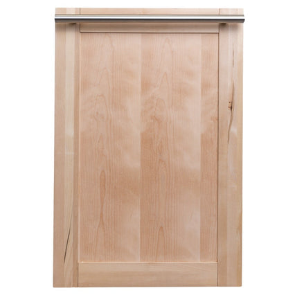 ZLINE 18" Top Control Dishwasher in Unfinished Wood with Stainless Steel Tub and Modern Style Handle DW-UF-18 - Model Bath