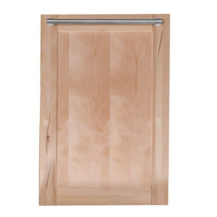 ZLINE 18" Top Control Dishwasher in Unfinished Wood with Stainless Steel Tub and Traditional Style Handle DW-UF-H-18 - Model Bath