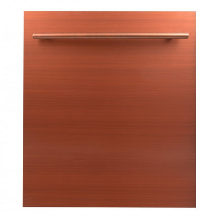 ZLINE 24" Top Control Dishwasher in Copper with Stainless Steel Tub and Modern Style Handle DW-C-24 - Model Bath