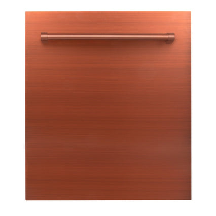 ZLINE 24" Top Control Dishwasher in Copper with Stainless Steel Tub and Traditional Style Handle DW-C-H-24 - Model Bath