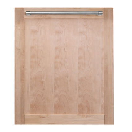 ZLINE 24" Top Control Dishwasher in Unfinished Wood with Stainless Steel Tub and Traditional Style Handle DW-UF-H-24 - Model Bath