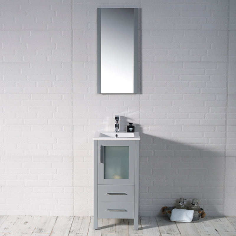 Sydney 16 Inch (Vanity Only) Metal Grey