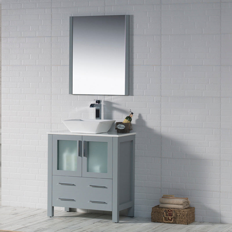 Sydney 30 Inch (Vanity Only) Metal Grey
