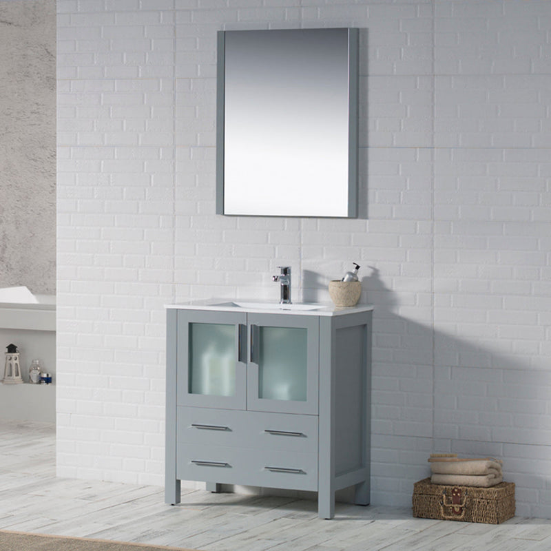 Sydney 30 Inch (Vanity Only) Metal Grey