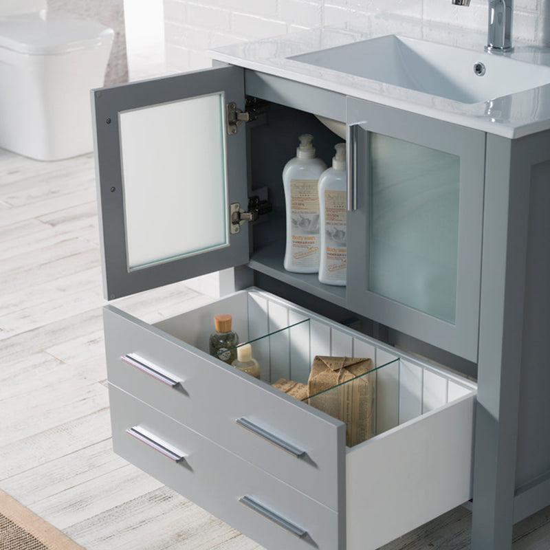 Sydney 30 Inch (Vanity Only) Metal Grey