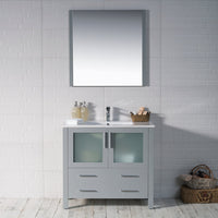 Sydney 36 Inch (Vanity Only) Metal Grey