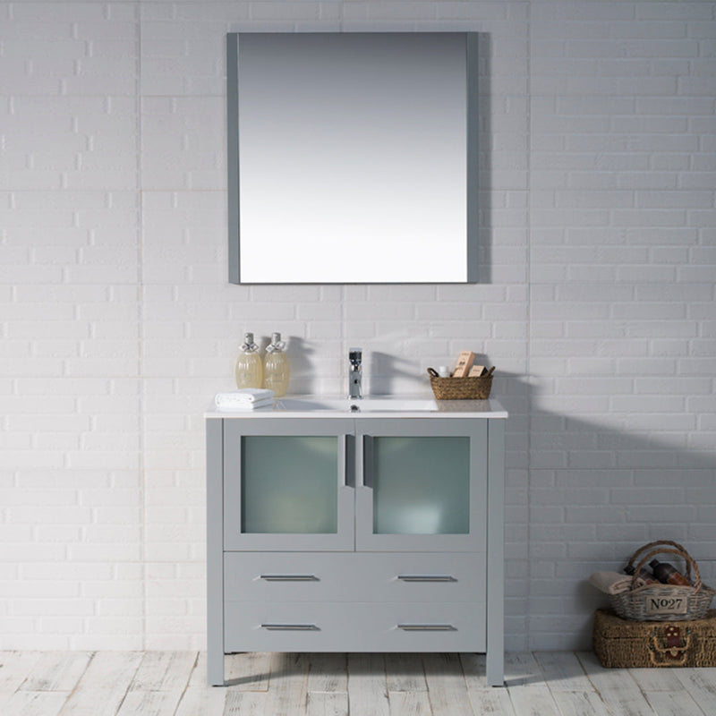 Sydney 36 Inch (Vanity Only) Metal Grey