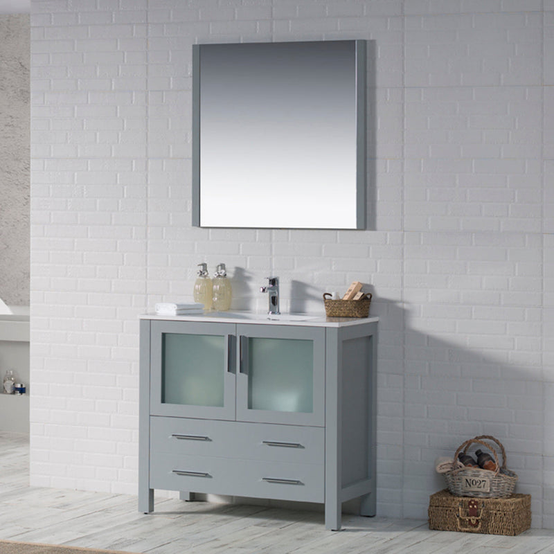 Sydney 36 Inch (Vanity Only) Metal Grey