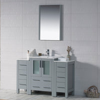 Sydney 48 Inch (Vanity Only) Metal Grey with side cabinet