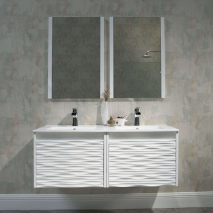 Paris 48 Inch Vanity – Glossy White (Vanity Only)
