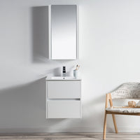 Valencia 20 Inch Vanity (Vanity Only) Glossy White