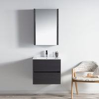 Valencia 24 Inch Vanity (Vanity Only) Silver Grey