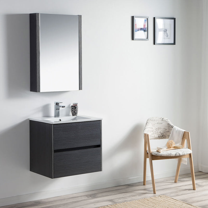Valencia 24 Inch Vanity (Vanity Only) Silver Grey