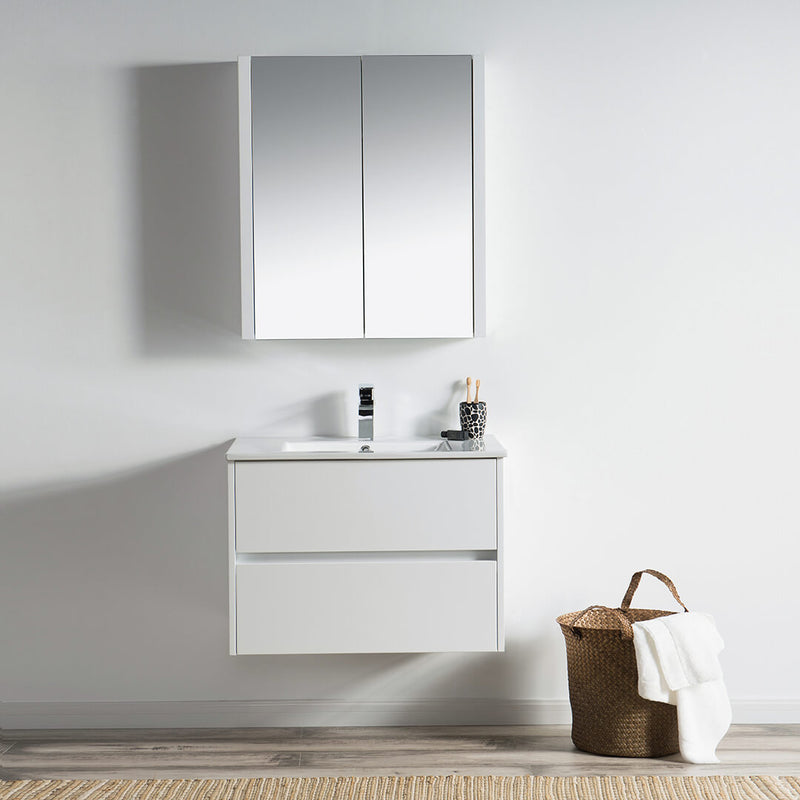 Valencia 30 Inch Vanity (Vanity Only) Glossy White