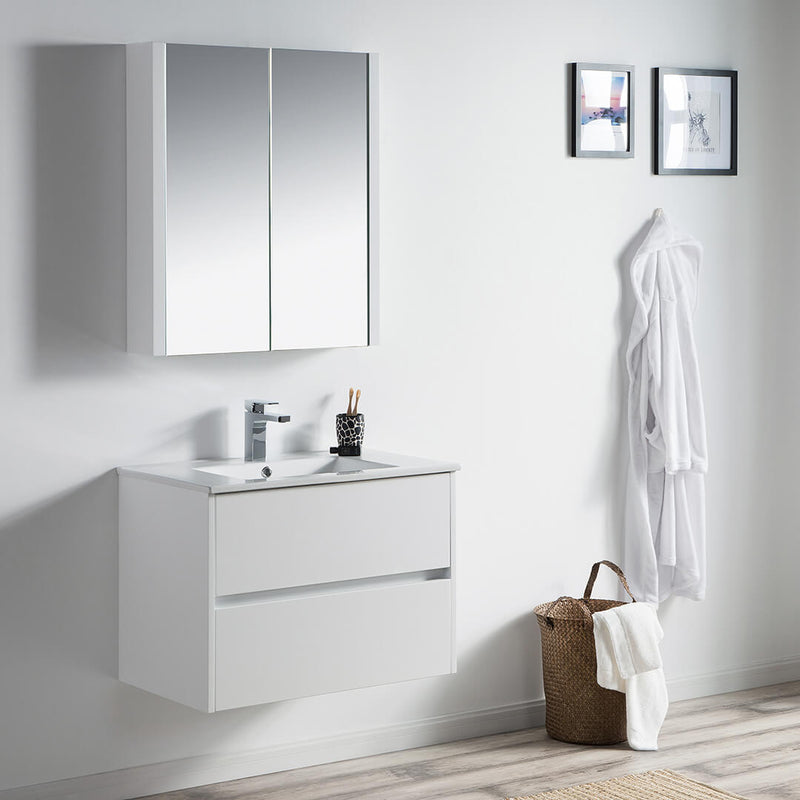 Valencia 30 Inch Vanity (Vanity Only) Glossy White