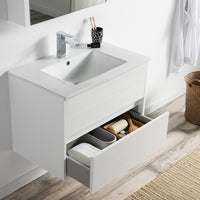 Valencia 30 Inch Vanity (Vanity Only) Glossy White