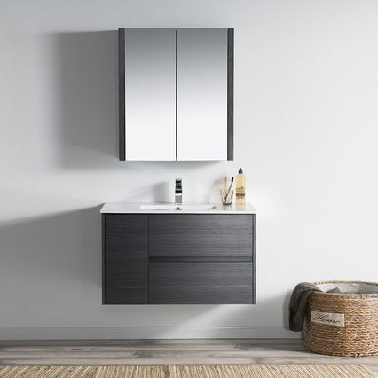 Valencia 36 Inch Vanity (Vanity Only) Silver Grey