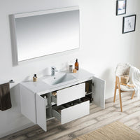 Valencia 48 Inch Single Vanity (Vanity Only) Glossy White