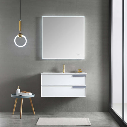 Sofia 36 Inch Vanity (Vanity Only) Matte White