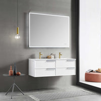 Sofia 48 Inch Vanity (Vanity Only) Matte White