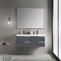 Sofia 48 Inch Vanity (Vanity Only) Matte Grey