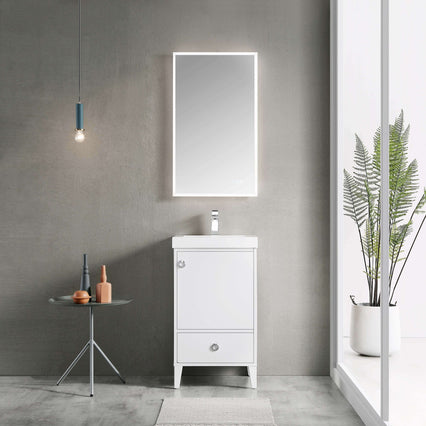 Lyon 20 Inch Vanity (Vanity Only) Matte White