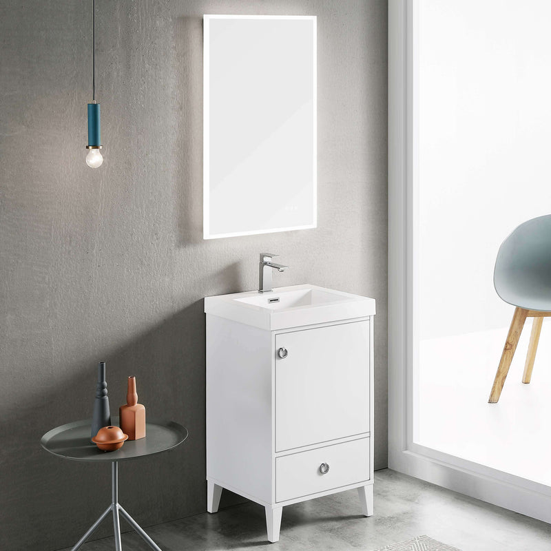 Lyon 20 Inch Vanity (Vanity Only) Matte White