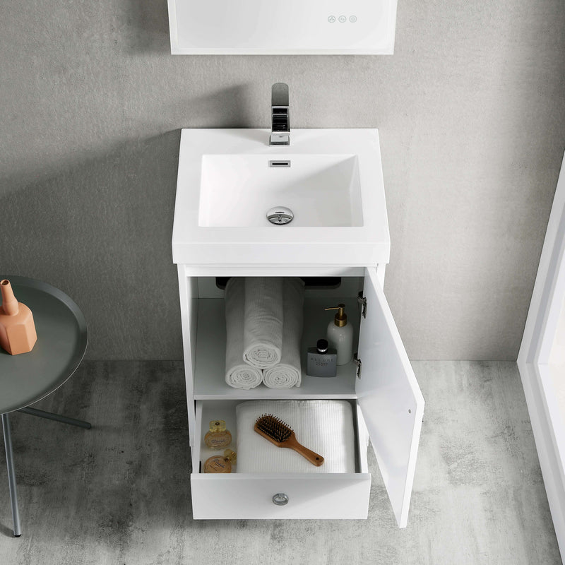 Lyon 20 Inch Vanity (Vanity Only) Matte White