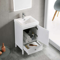 Lyon 20 Inch Vanity (Vanity Only) Matte White