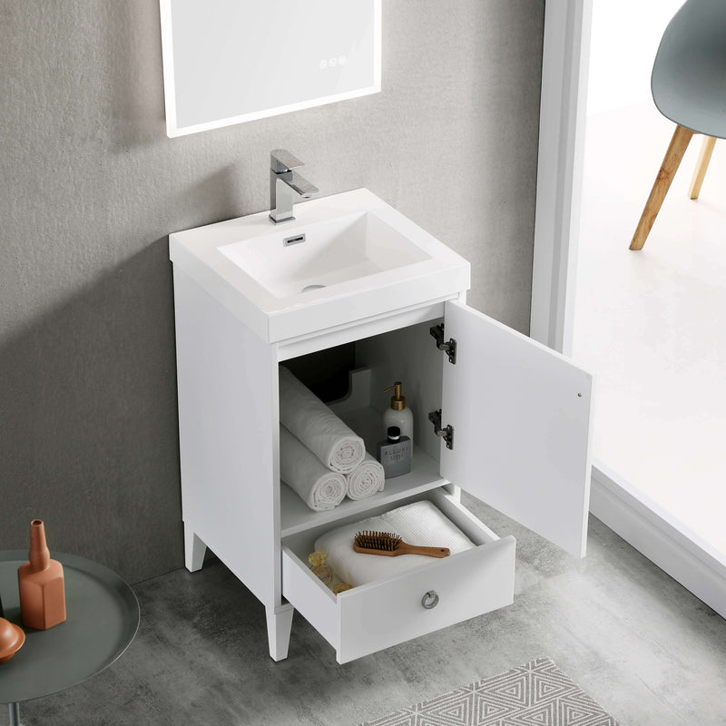 Lyon 20 Inch Vanity (Vanity Only) Matte White