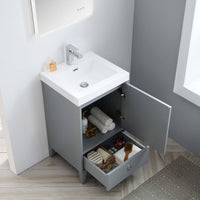 Lyon 20 Inch Vanity (Vanity Only) Matte Grey