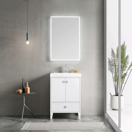 Lyon 24 Inch Vanity (Vanity Only) Matte White