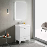 Lyon 24 Inch Vanity (Vanity Only) Matte White