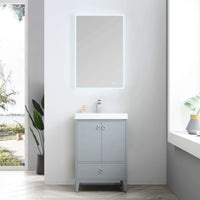 Lyon 24 Inch Vanity (Vanity Only) Matte Grey