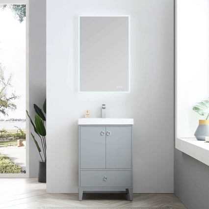 Lyon 24 Inch Vanity (Vanity Only) Matte Grey