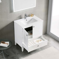 Lyon 30 Inch Vanity (Vanity Only) Matte White