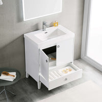 Lyon 30 Inch Vanity (Vanity Only) Matte White