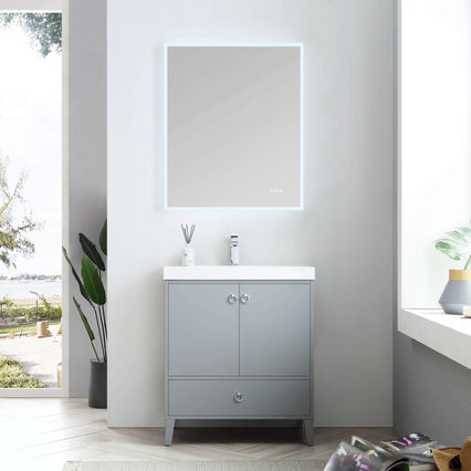 Lyon 30 Inch Vanity (Vanity Only) Matte Grey